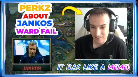 Vit Perkz Reacts To G Jankos Ward Fail At Worlds Youtube