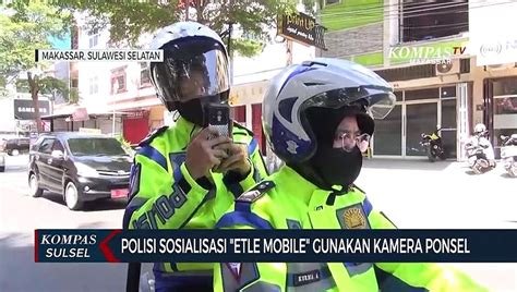 Polisi Sosialisasi ETLE Mobile Gunakan Kamera Ponsel Video Dailymotion