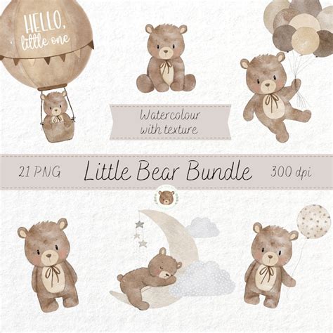 Nude Bear Clip Art Etsy De