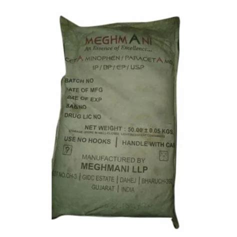 Paracetamol Api Powder Packaging 25Kg Bag Purity 99 At Rs 330 Kg