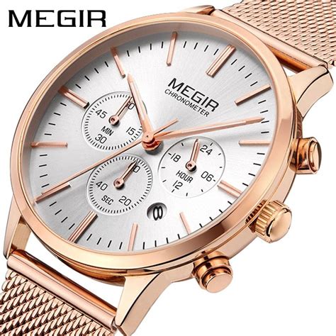 MEGIR Women S Watch Fashion Waterproof Chronograph Quartz Watch Multi