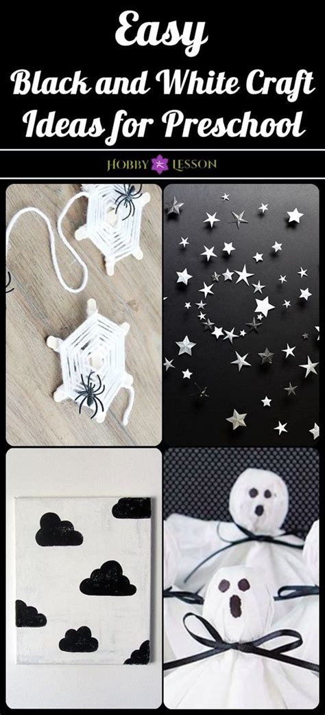 10 Easy Black And White Craft Ideas For Preschool Black And White