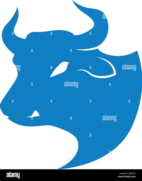 bull horn animal silhouette farm icon. Vector graphic Stock Vector Image & Art - Alamy