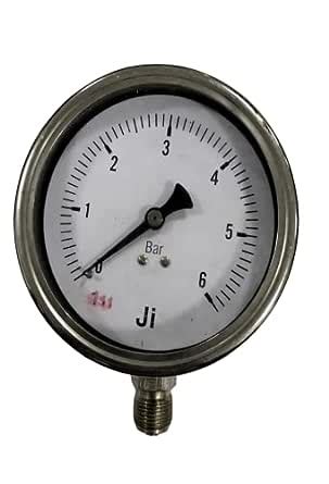 Ji Japsin Instrumentation Stainless Steel Pressure Gauge Bar