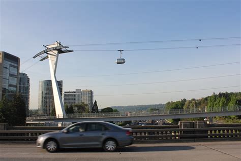 Portland Gibbs Street Bridge And Aerial Tram In Portland O Flickr