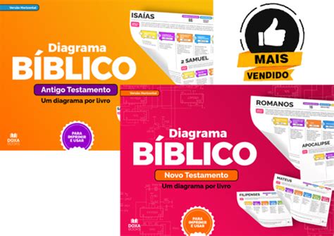 Diagrama Bíblico Novo e Antigo Testamento Versão Horizontal 50 OFF Doxa