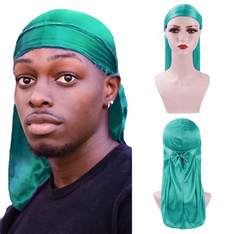 Wholesale Luxury Printed Extra Long Tie Doo Rags And Bonnets Silky