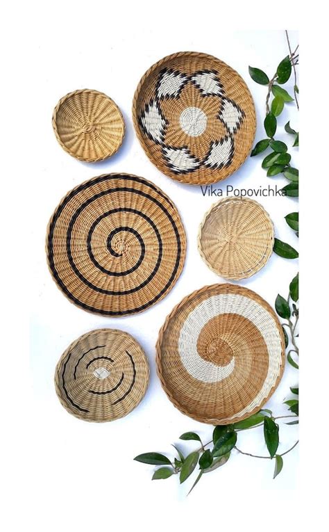 Home Living Woven African Dish Wall Hanging Wall Art Decor