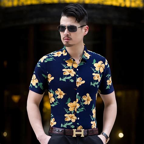 Hot Selling Mens Floral Clothing New Arrival 2017 Summer Fashion Design Flowers Printed Short