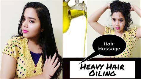 Heavy Hair Oiling And Hair Massage •• With Hair Oil Beauty Highlighting Youtube