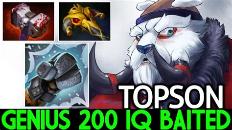 Topson Tusk Next Level Play Genius Iq Baited Dota Youtube