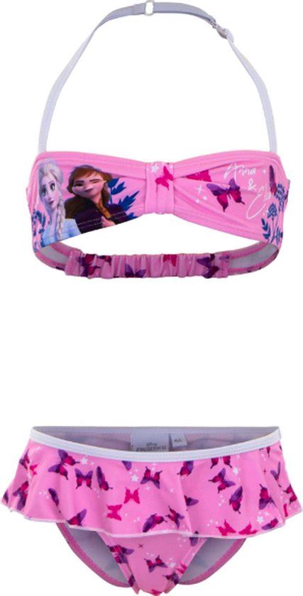 Meisjes Bikini Frozen Anna En Elsa Roze Wit Jaar Cm Bol