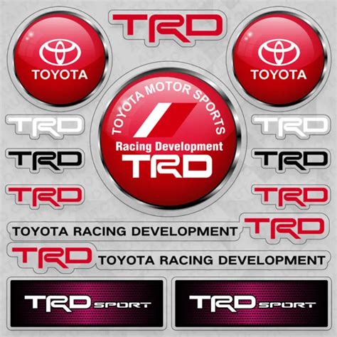 TOYOTA TRD RACING Development Sport Car Logo Sticker Vinyl Decal Marker