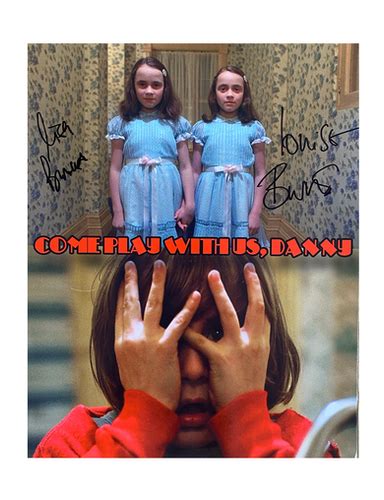 X The Shining Print Signed By Lisa And Louise Burns Action Force Toys