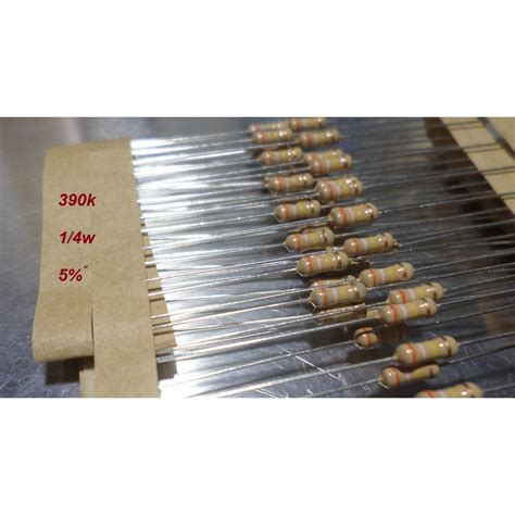 Resistor 390k X 1 4w 5 Tolerancia 5 Unidades Shopee Brasil