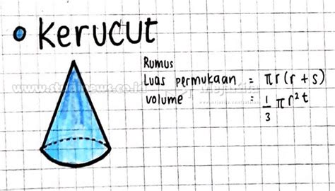 Contoh Latihan Soal Contoh Soal Matematika Tentang Volume Kerucut