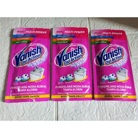 Jual Vanish Bubuk Oxi Action 105g Shopee Indonesia