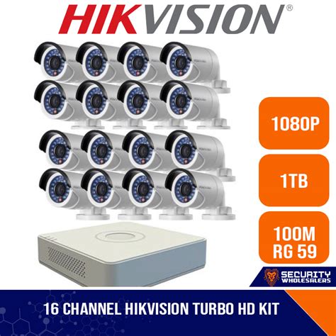 Hikvision Ch Turbo Hd Kit Embedded Dvr X Hd P Camera M