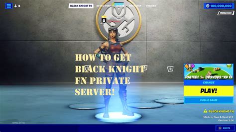 How To Get Black Knight Fn Private Server In Fortnite Fortnite