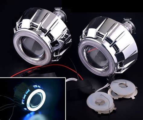 Lupas Proyectores Led Bixenon Ojos De Angel Faros Universal