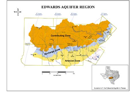 Location of the Edwards Aquifer of Southcentral Texas and the... | Download Scientific Diagram