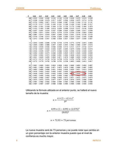 Ejercicios Sobre Muestreo Pdf Descarga Gratuita