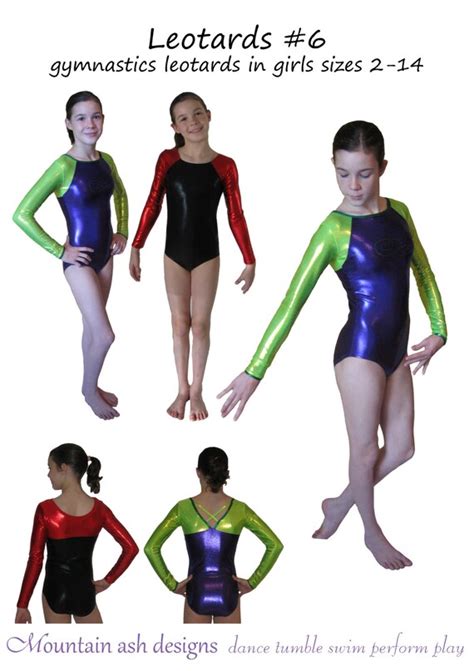 Gymnastics Leotards Pdf Sewing Pattern Dance Costume 49 OFF