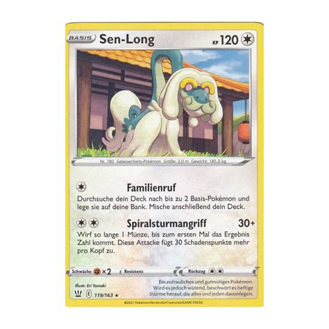 Sen Long 119 163 Kampfstile Pokemon Karte günstig kaufen