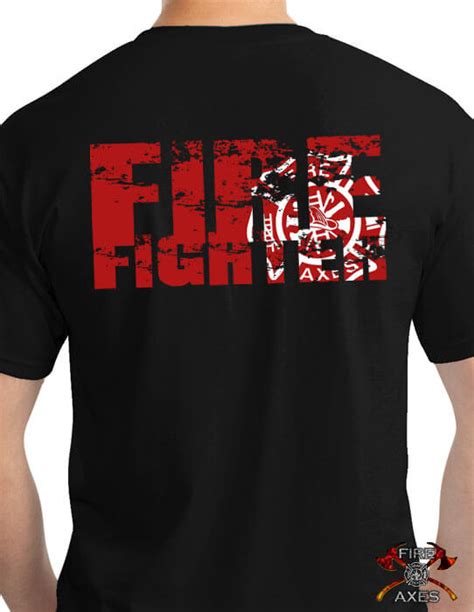 Distressed Firefighter Shirt by Fire and Axes Made in America