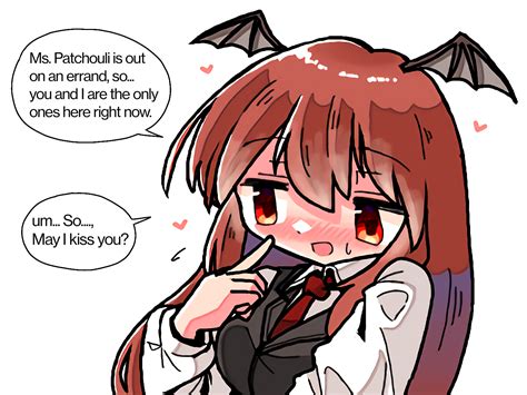 Safebooru 1girl Bat Wings Blush Collared Shirt Commentary Request Dot Nose English Text Finger