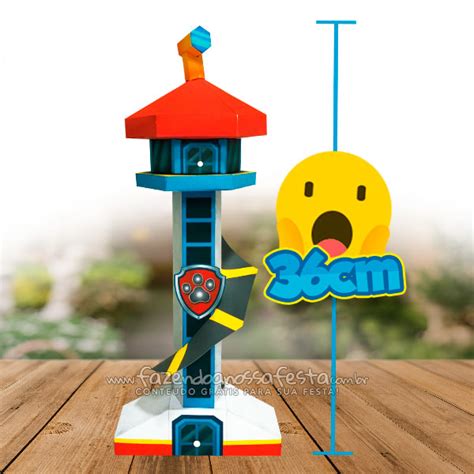 Molde Torre Paw Patrol Para Imprimir Y Armar Todo Peques