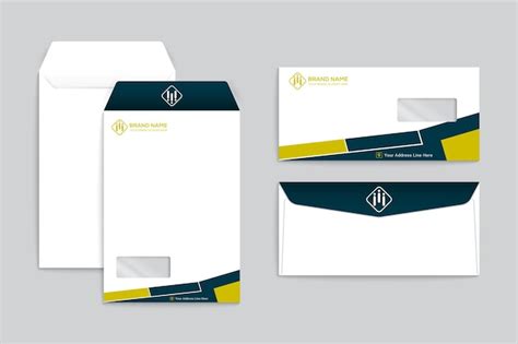 Premium Vector | Abstract scientific envelope design