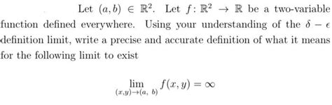 Solved Let A B ∈r2 Let F R2→r Be A Two Variable Function