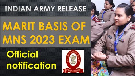 Basis Of Final Merit List Of Mns 2023 Basis Of Shortlisting Mns Cbt