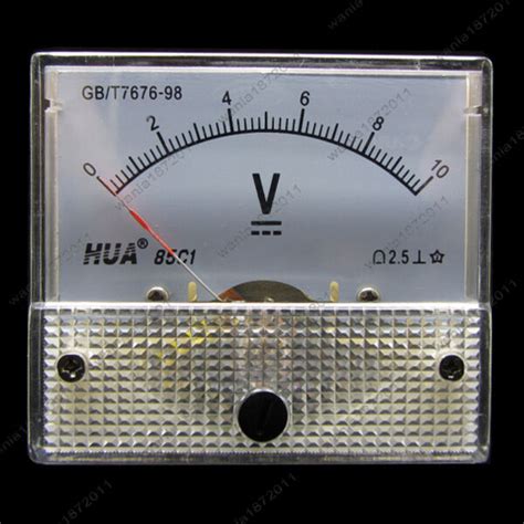 Dc V Analog Voltmeter Panel Pointer Volt Voltage Meter Gauge C