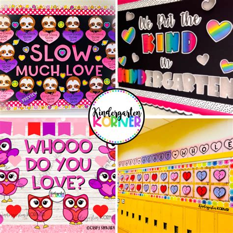 4 Ideas for Valentine's Day Bulletin Boards - Kindergarten Korner - A ...