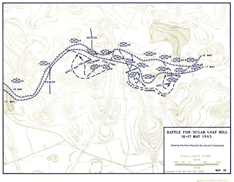 Archivomap Of Battle For Sugar Loaf Hill Wikipedia La Enciclopedia Libre