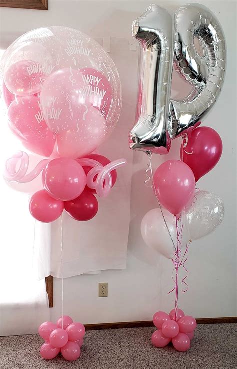 Balloons With Numbers Printed On