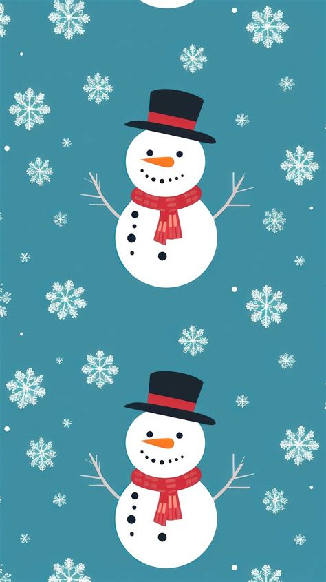 Cartoon Snowman Wallpaper