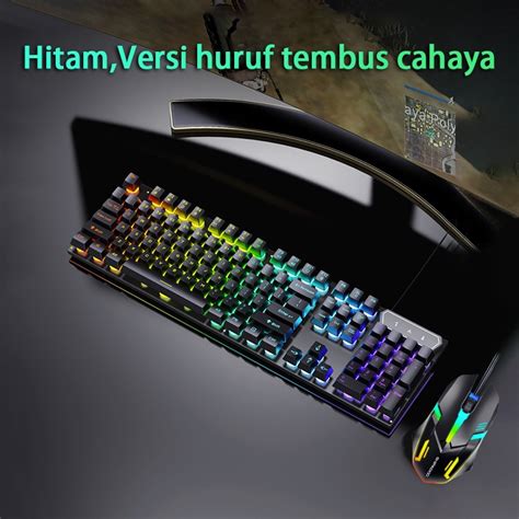 Jual Kode L59j Kombo Keyboard Dan Mouse Gaming Dengan Lampu Rgb