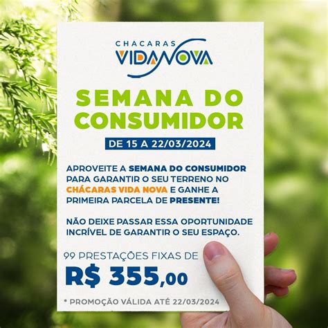 Aproveite a última chance da Semana do Consumidor Garanta seu terreno