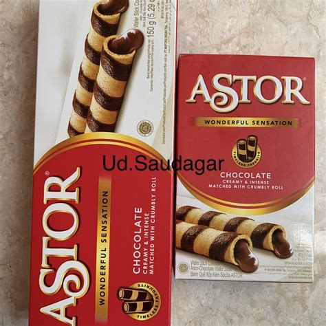 Jual Astor Wafer Roll Double Chocolate Shopee Indonesia