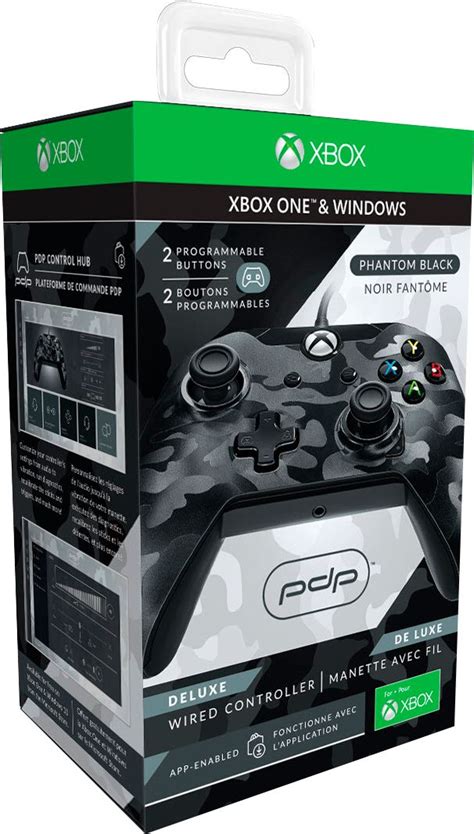 Customer Reviews Pdp Deluxe Wired Controller For Pc And Xbox One Black