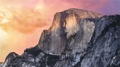 Mountains Osx Sunset Forest Apple Yosemite K K El