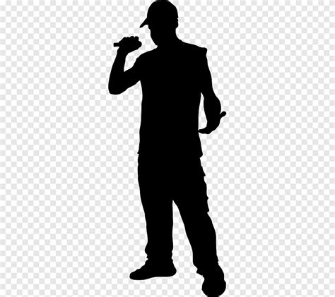 Rapper Silhouette Silhouette Png Pngegg