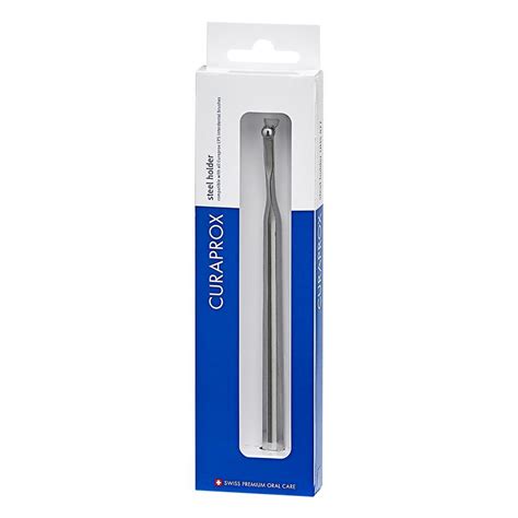 Curaprox Uhs Click Mono Holder Stainless Steel Silver