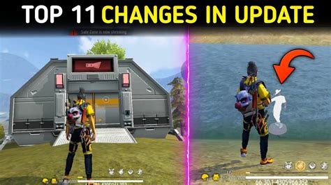 Top Main Changes In Ob Update Garena Free Fire Realtime Youtube