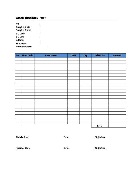 Receipt For Goods Received Template Newest – Customizable Receipt Templates