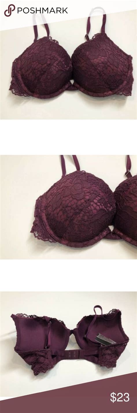 Victorias Secret Red Lace Push Up Bra 32d