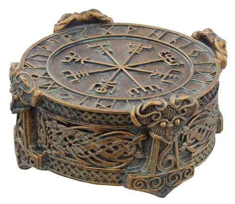 Buy Old River Outdoors Runic Compass Viking Celtic Knot Trinket Box